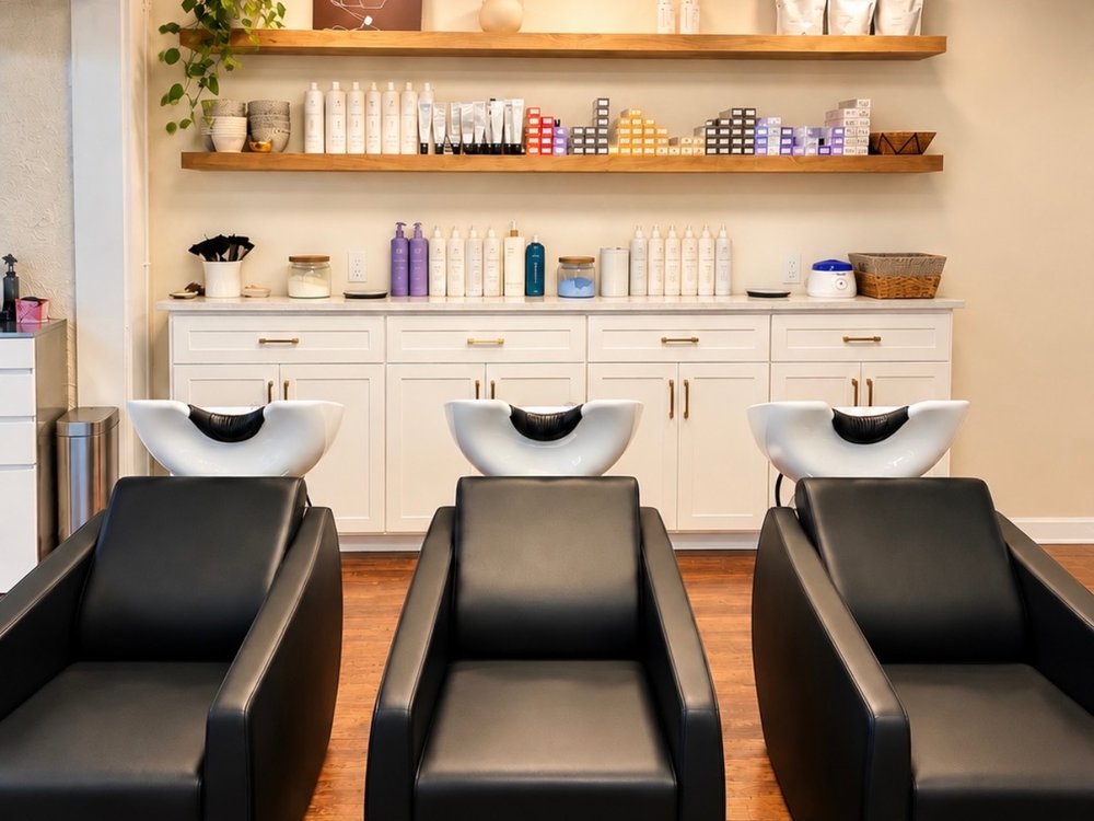The shampoo bowls